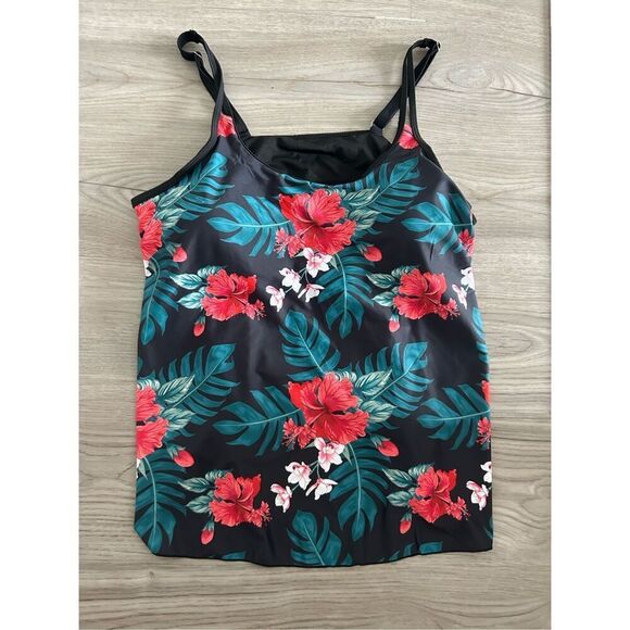 NEW Tankini Swimsuits Flowy Swimwear Bathing Suit TOP ONLY 2X - Picture 2 of 5
